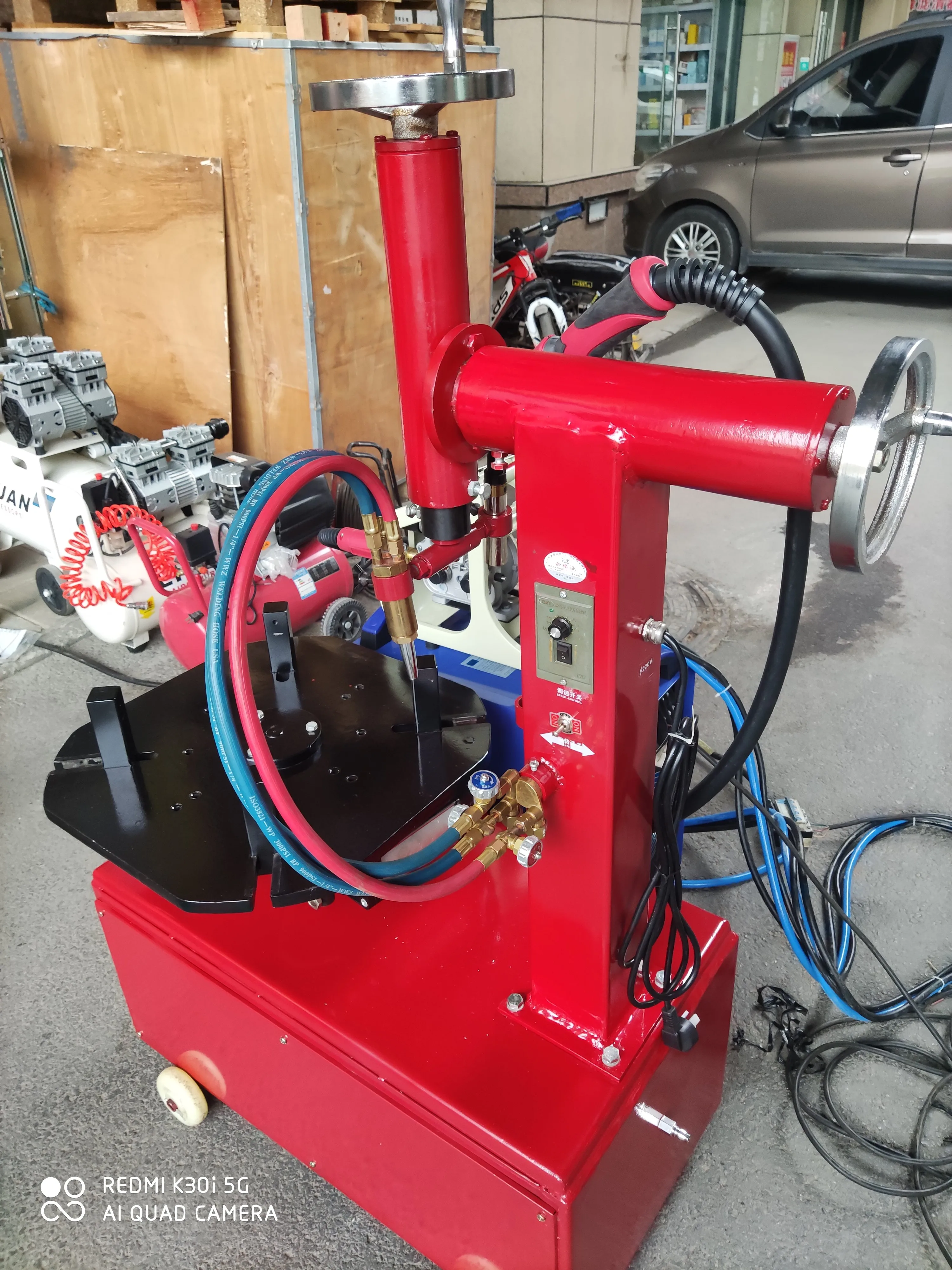 Rim repair machine Truck Steel Rims Top Changing Machine otr tire rim repair machine