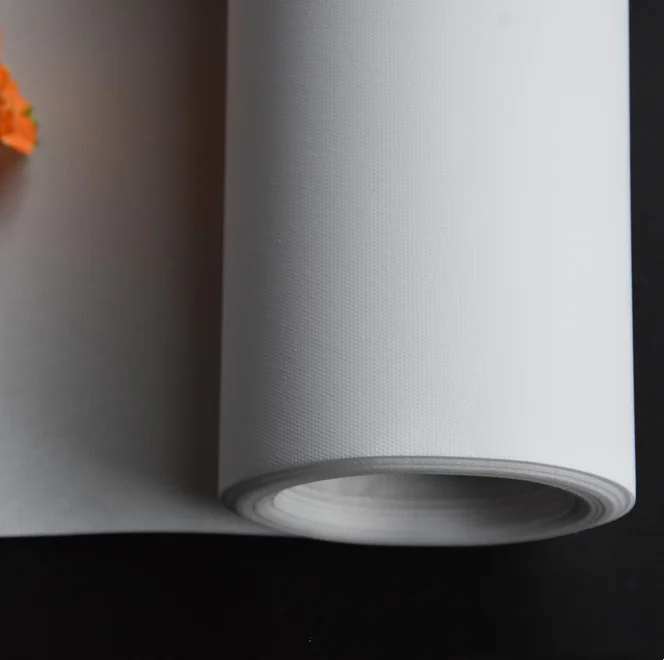 Poly Cotton Canvas Roll Inkjet canvas roll  Print For Eco Solvent Latex UV Ink Printer