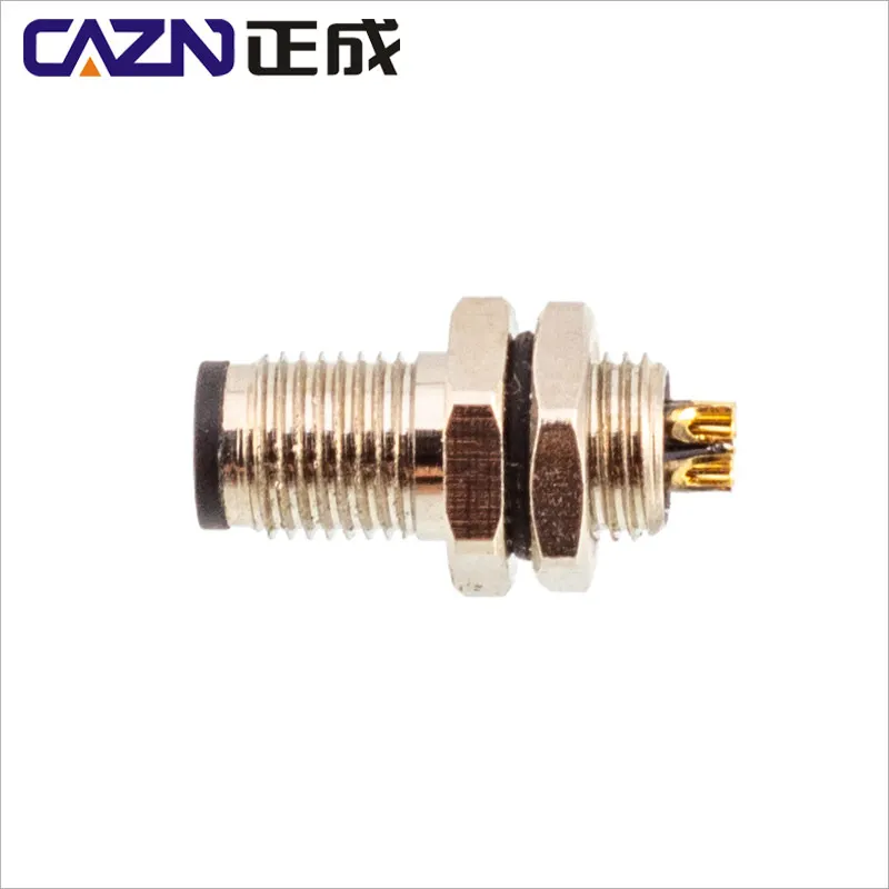 Паяльные разъемы CAZN IP67 M9 2 3 4 5 6 7 8 штырьков Панельные для монтажа печатных плат штекеры или гнезда водонепроницаемый разъем