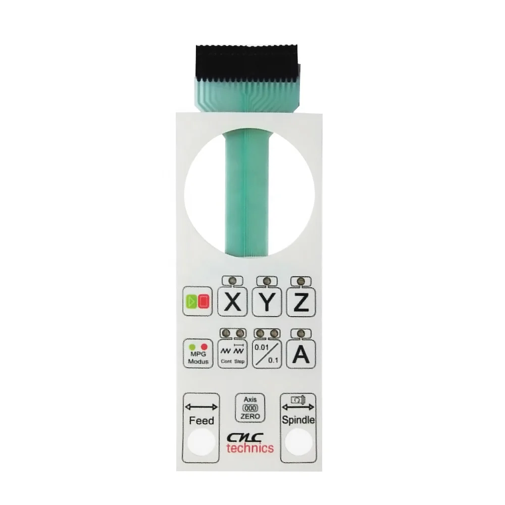 OEM PCB Membrane Switch Graphic Overlay Embossed Button For Remote Control