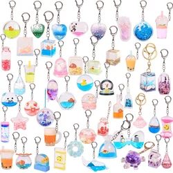 Accept custom key chain custom logo round square rectangle love Key blank clear acrylic photo keychain acrylic keychain blanks