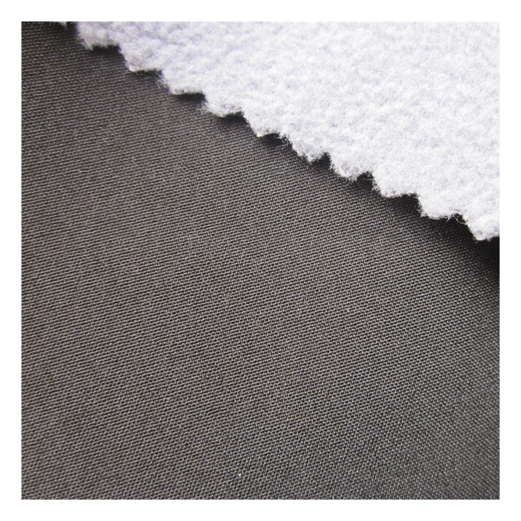 100 polyester 3 layer waterproof breathable fabric 4 way stretch spandex and fleece laminated tpu for outdoor fabric