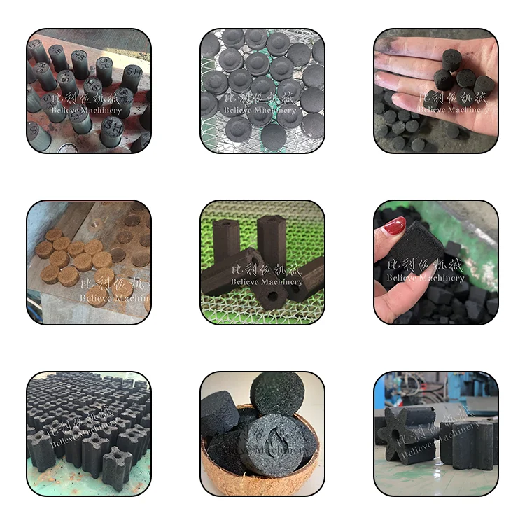 Charcoal Moulder for Hookah Complete production line of Hookah Coal Hydraulic press machine