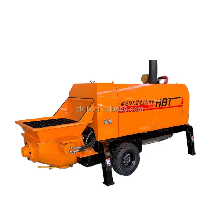 Xieli Machinery Concrete Pump Small Concrete Transfer Pump Diesel Engine/Electric Motor Mortar Secondary Conveying Pump