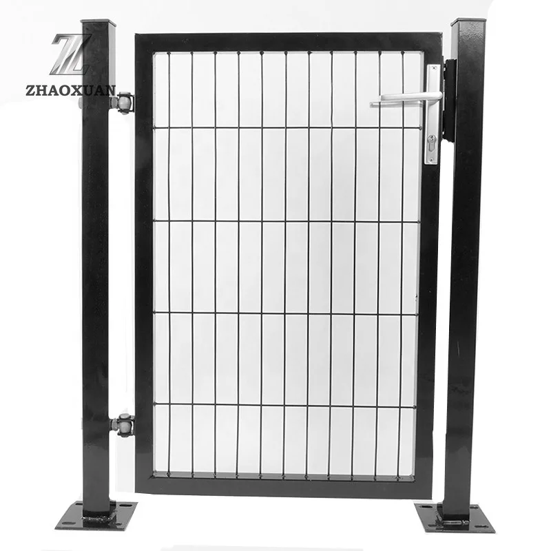 Factory Supply Europe Style Powder Coated Gate Easy Installation Single-leaf Gate for Garden