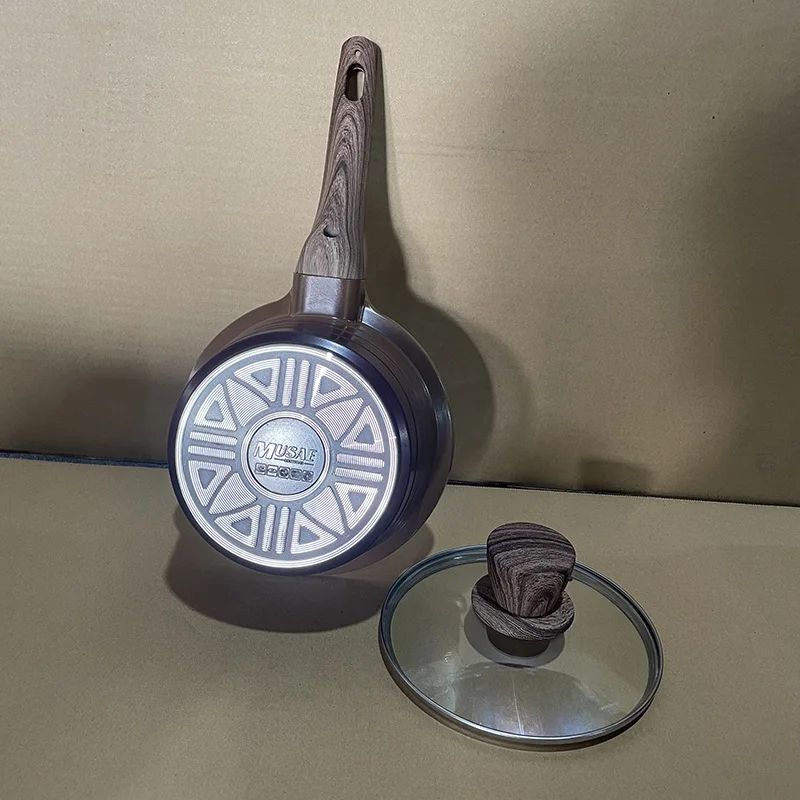 Musae Die Cast 19PCS Cookware Set Non-stick Marble Granite Coating Casseroles induction Cooker Spiral Bottom