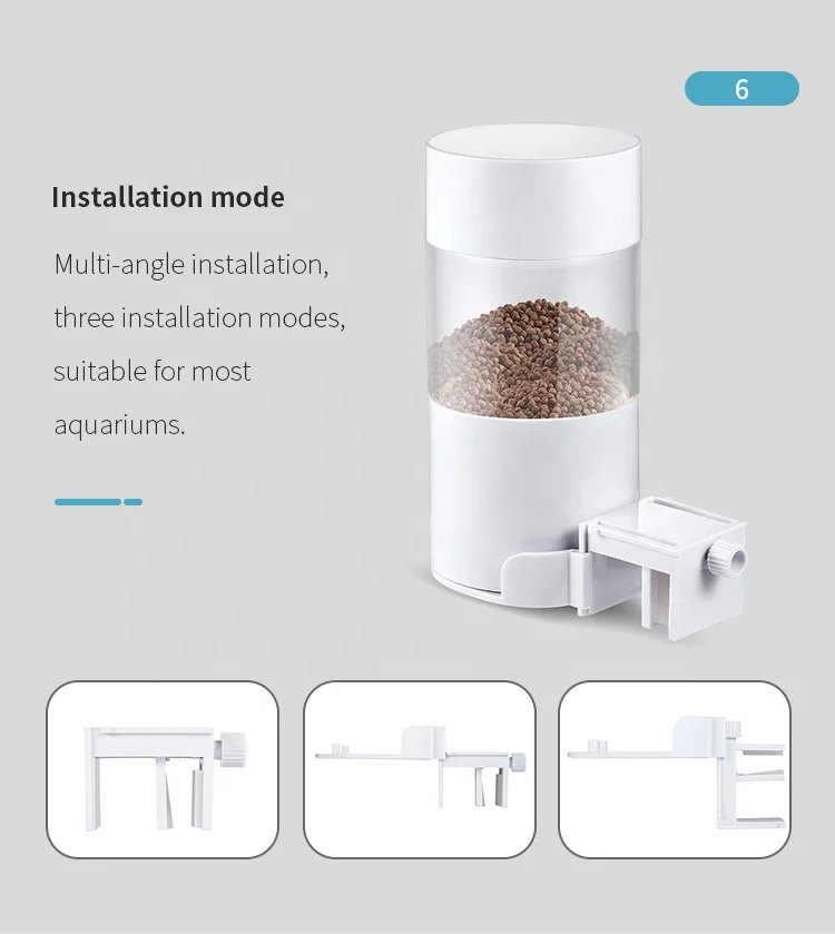 Aquarium Accessories Automatic Timed Fish Feeder Fish Tank Food Dispenser 500ml 4 meals a day offering fresh food to fish