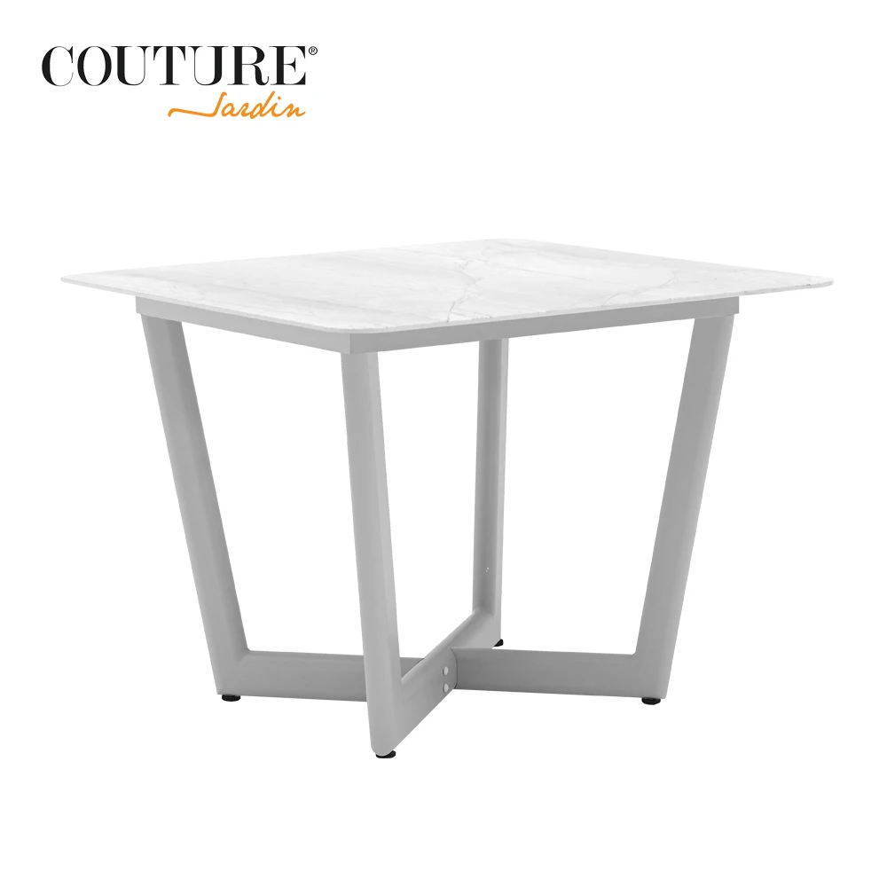 Couture Jardin Club Curved Patio Furniture Balcony Table Garden Furniture Set Rising Table