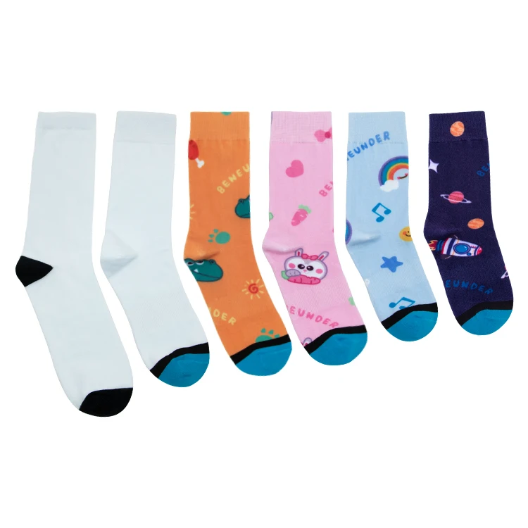 holiday blank customized coolmax sublimation socks for printing