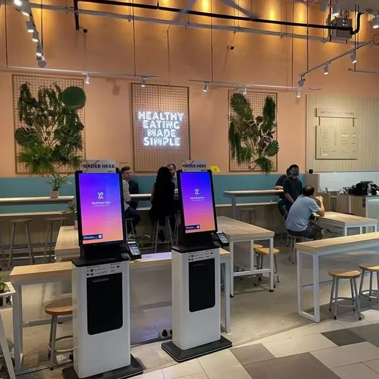 Crtly Automatic Kiosk Touch Screen Customized Currency Coin Exchange Machine ATM Machine Cash Payment Kiosk Ticket Printer Kiosk