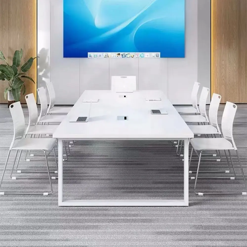 China Wholesale Space Saving Metal Frame Wood Meeting Table Efficient Sleek Design For Compact Spaces