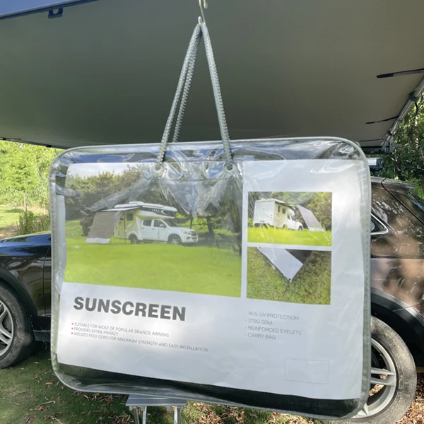 Yescamp car retractable 4x4 awning tents sunblocker with side walls camping car accessories