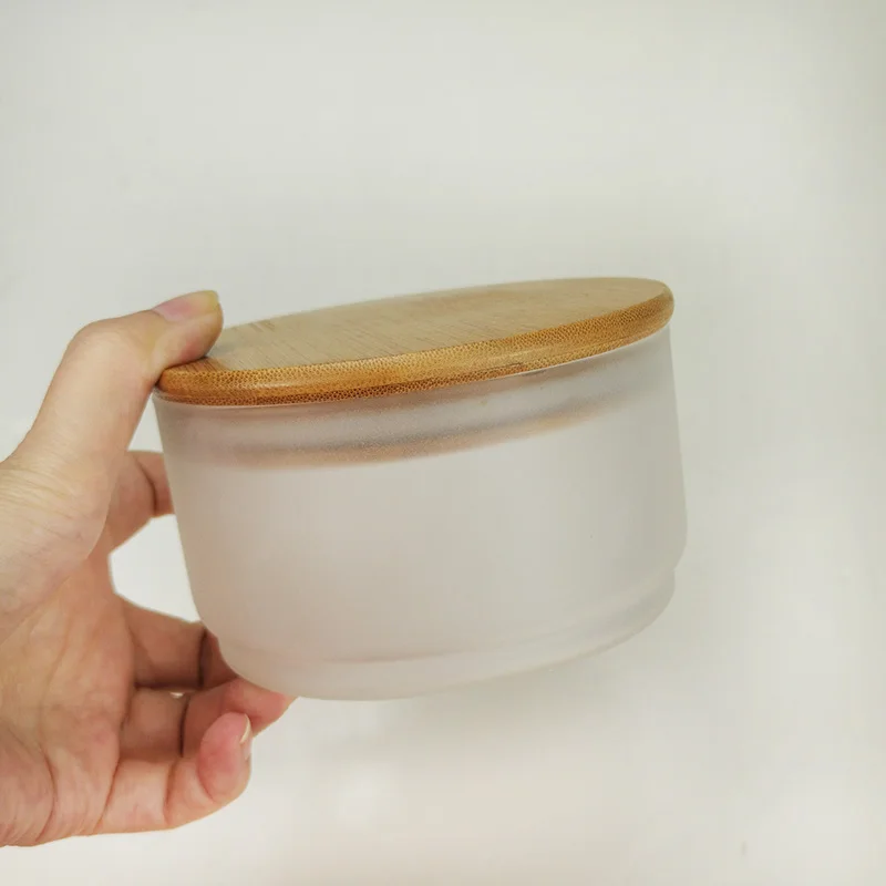 400 мл матовый белый контейнер для свечей 3 фитиля чаша с широким горлышком стеклянная банка для свечи с крышкой