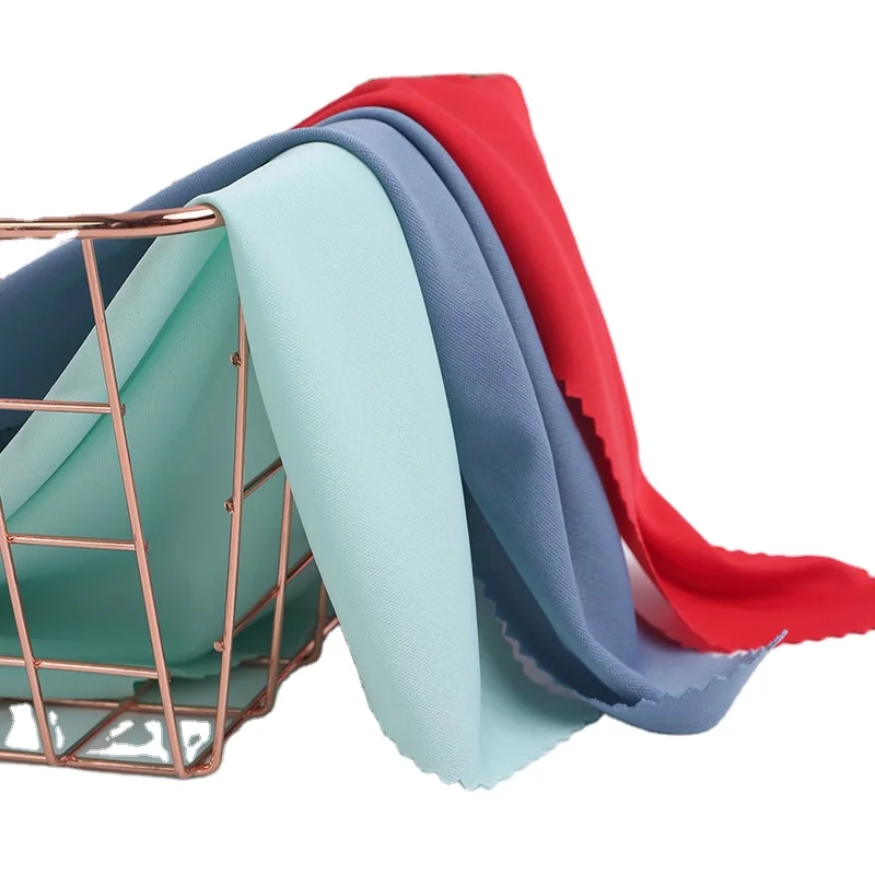 Shaoxing Textile Cheap Price Interlock Fabric Polyester Lining Fabric Knitted Jersey Fabric 75d Factory Interlining