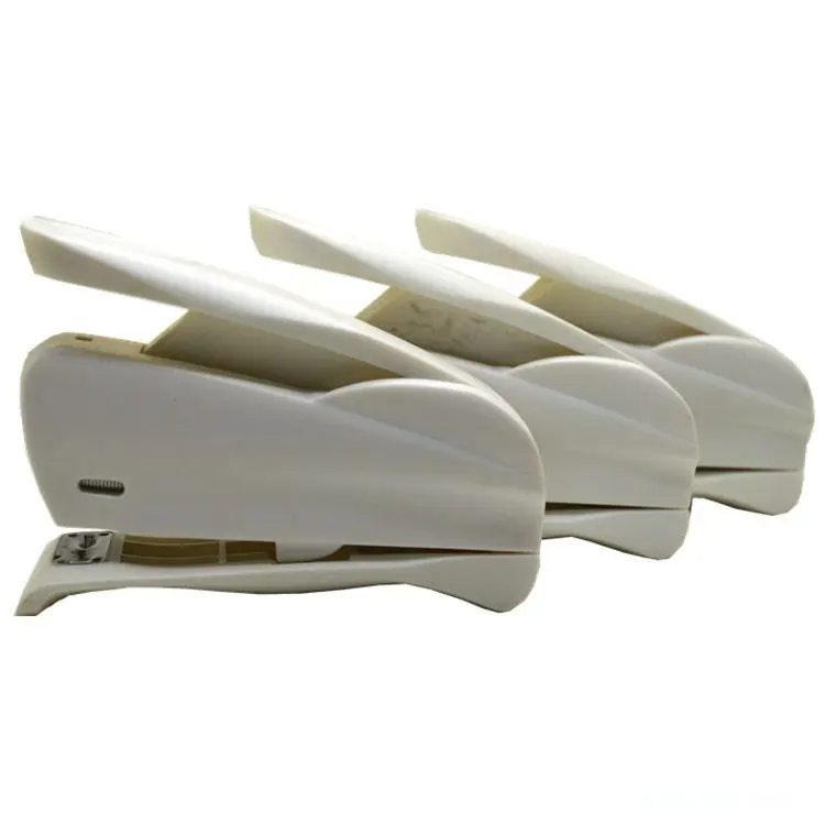 customized gift plastic office standard  12 sheets manual stapler compact with 100 staples capacity