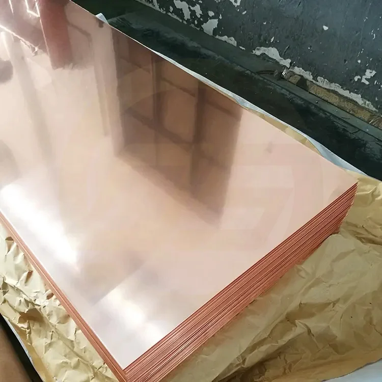 Hot selling 99.99% copper cathode plate Red pure gold plated copper sheet