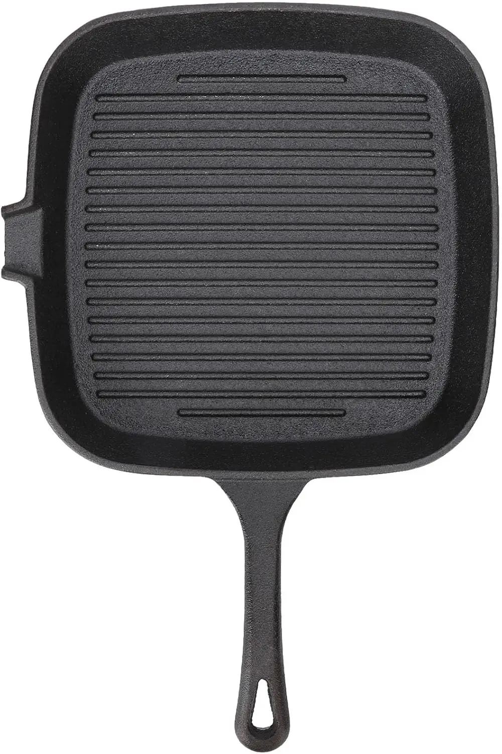 Cast Iron 24cm Grill Pan Fast Heat Conduction On Stripe Frying Steak Skillet For Home Kitchen