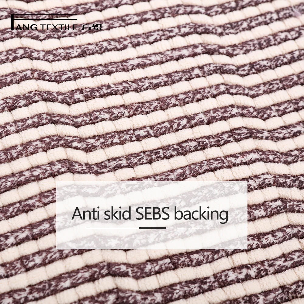 
SEBS Anti Slip Backing Soft Bathroom Carpets Shaggy Door Mats Plush Bath Mats Sets 