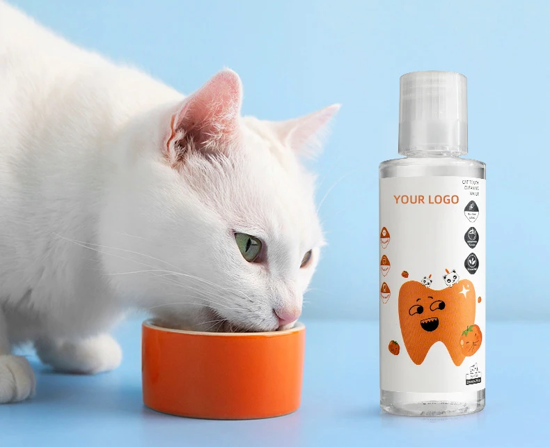 Portable Alcohol-Free Pet Care Products Multi-Purpose Oral Hygiene Formula Water Additive for Dogs & Cats Pet Dental Mouthwash