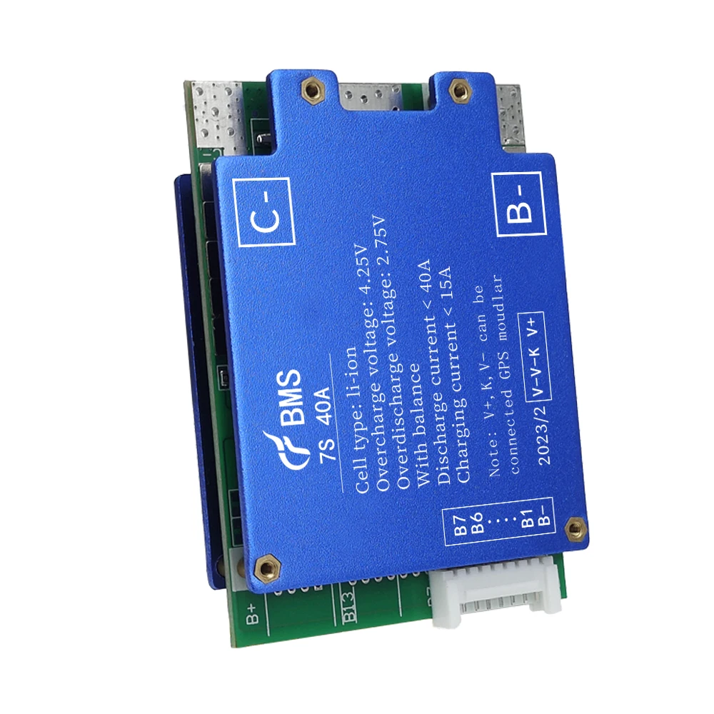Changfa 7S 24V li-ion 40A BMS Energy Storage System lithium ion battery pack 18650 battery GPS Module Balance