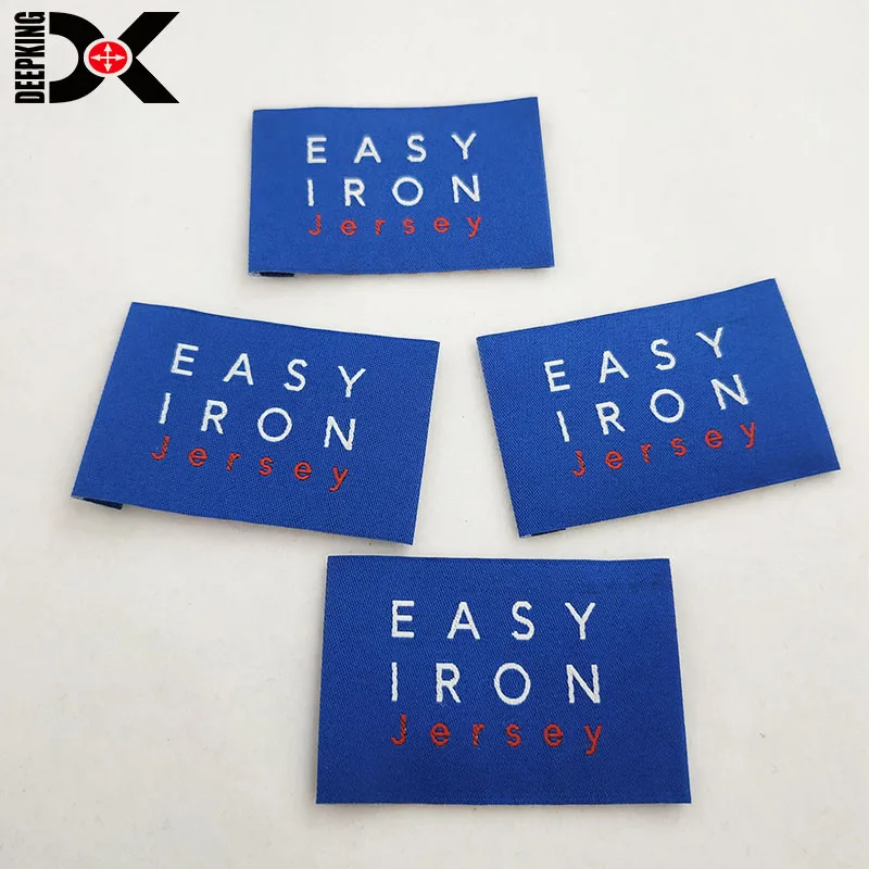 Direct Factory Hot Sale Cloths Satin Label Damask Woven Label Sticker