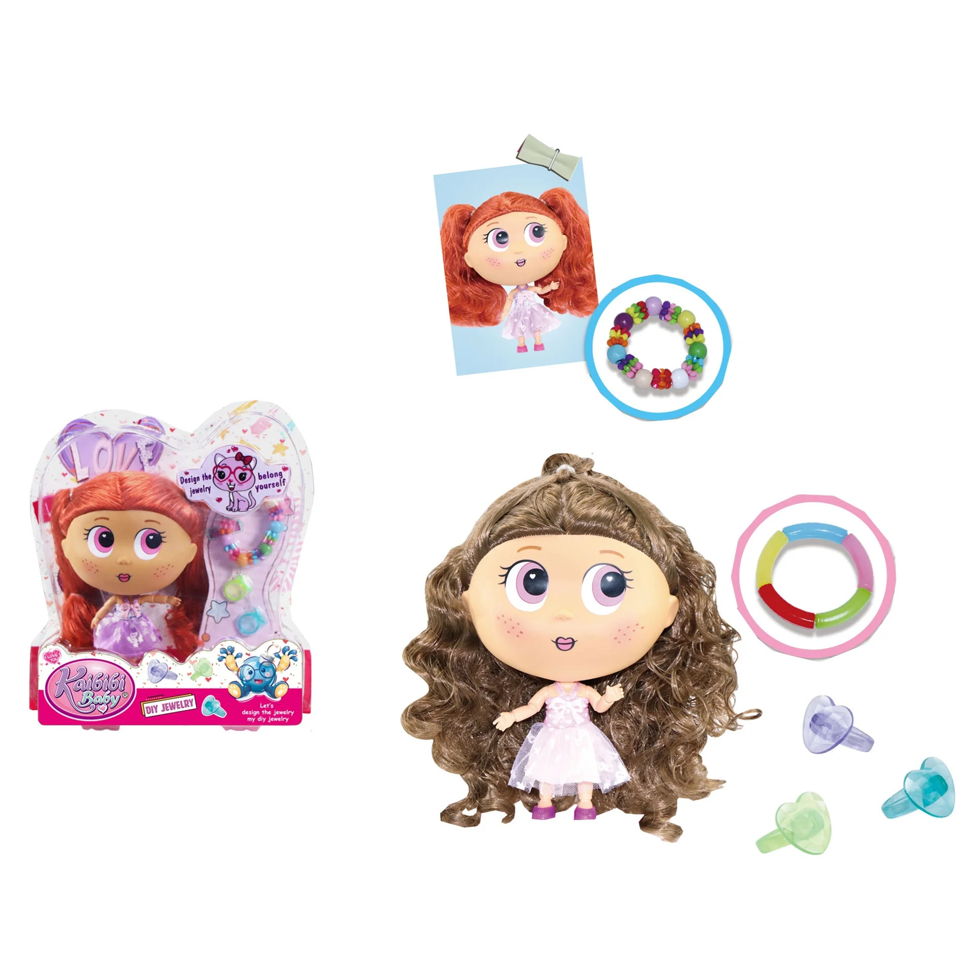 Fashion Doll Silicone Material Open Box Role Play Entertain DIY Pretend Doll Toys for Girls