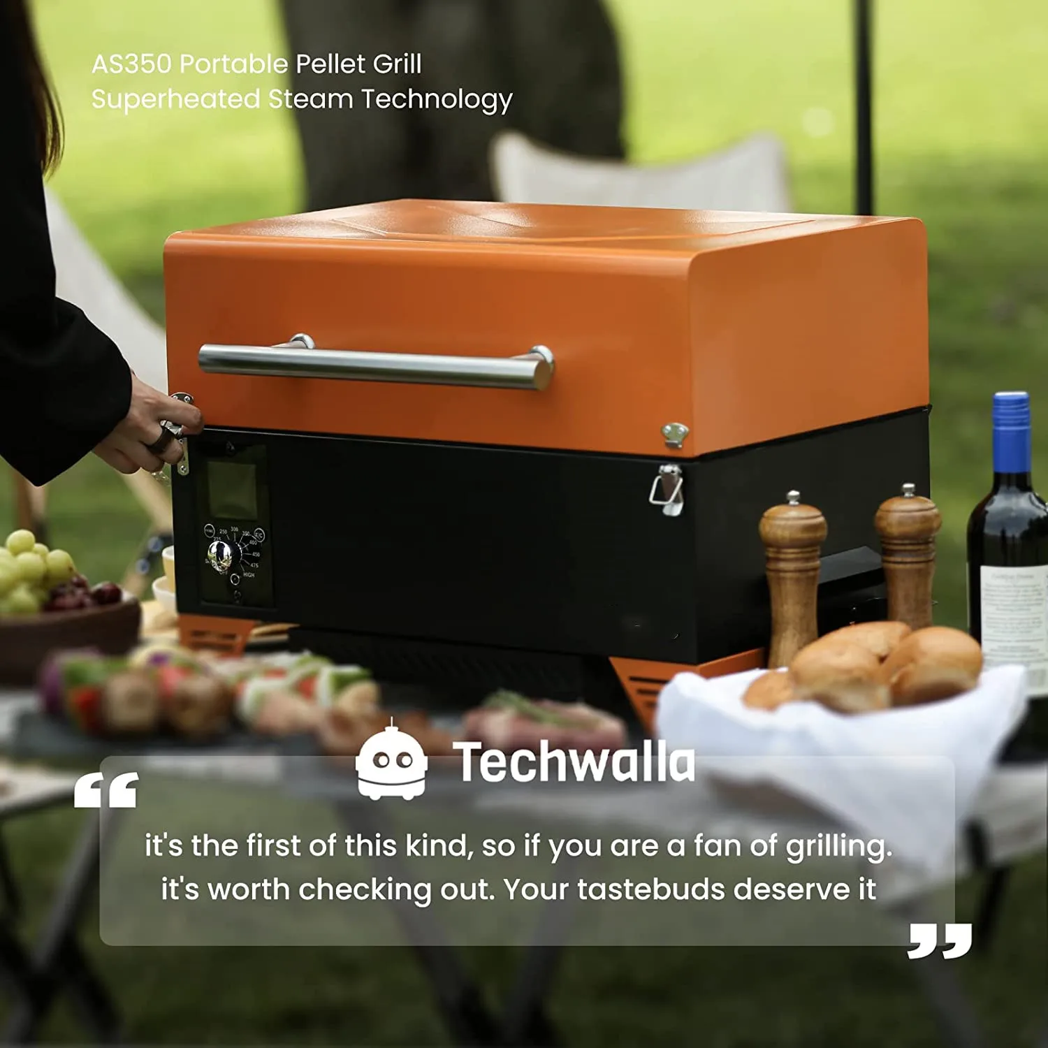 AUTO Cleaning Ash Wood Pellet Smoker Barbecue In Hot Selling