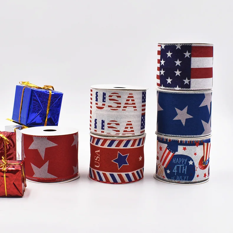 Factory wholesale high quality exquisite printing gift packaging polyester ribbon