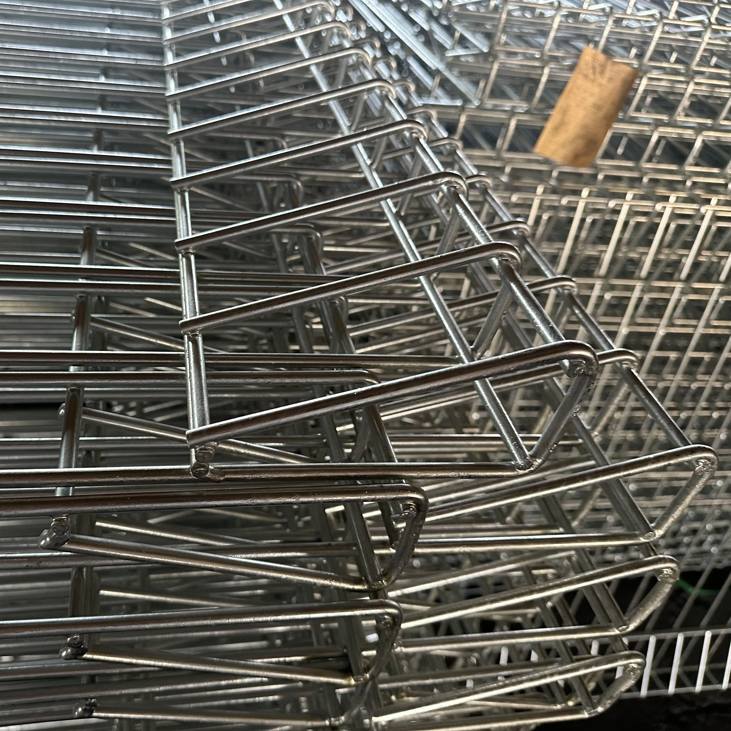 pvc coated hot dipped galvanized roll top triangle metal steel brc galvanized welded wire mesh fence 1.7mm for sale