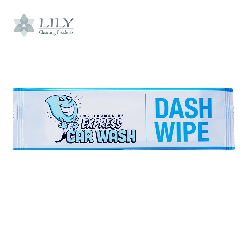 Custom Logo Individually Packed Car care Wipes Interior Dashboard Leather Non-alcoholic Cleaning Wet Wipes dash wipes