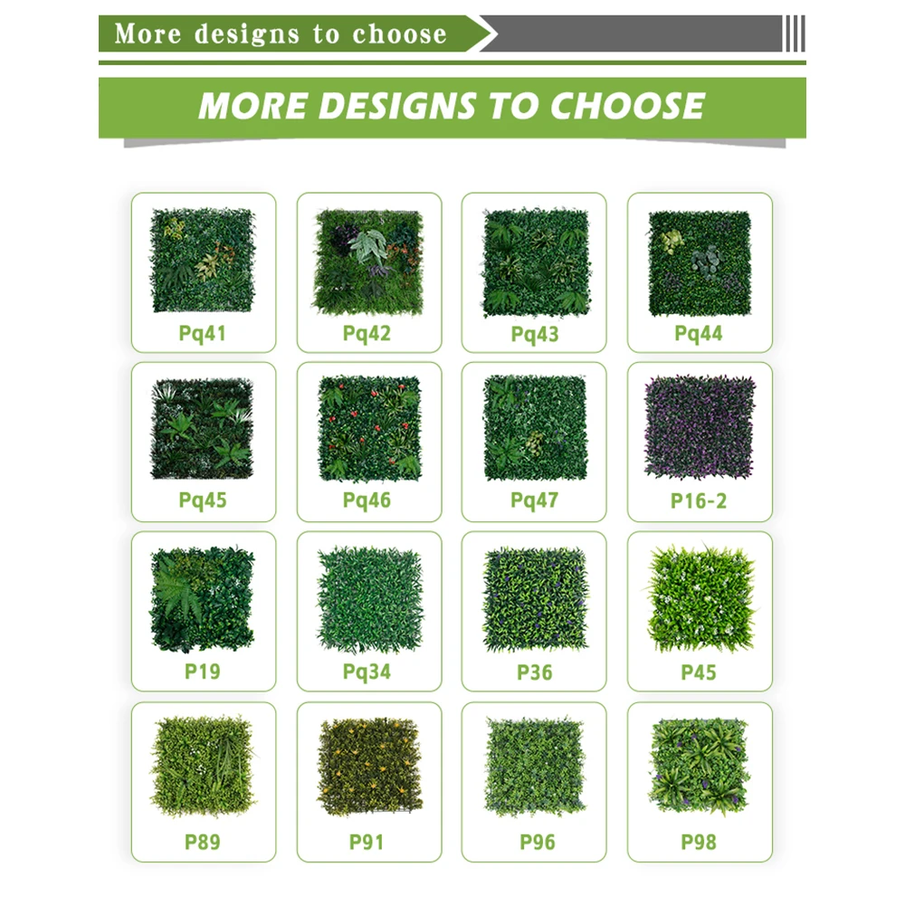 Pq12 100*100cm Garden Decor Boxwood Hedge Artificial Green Foliage Panel Plant Grass Wall