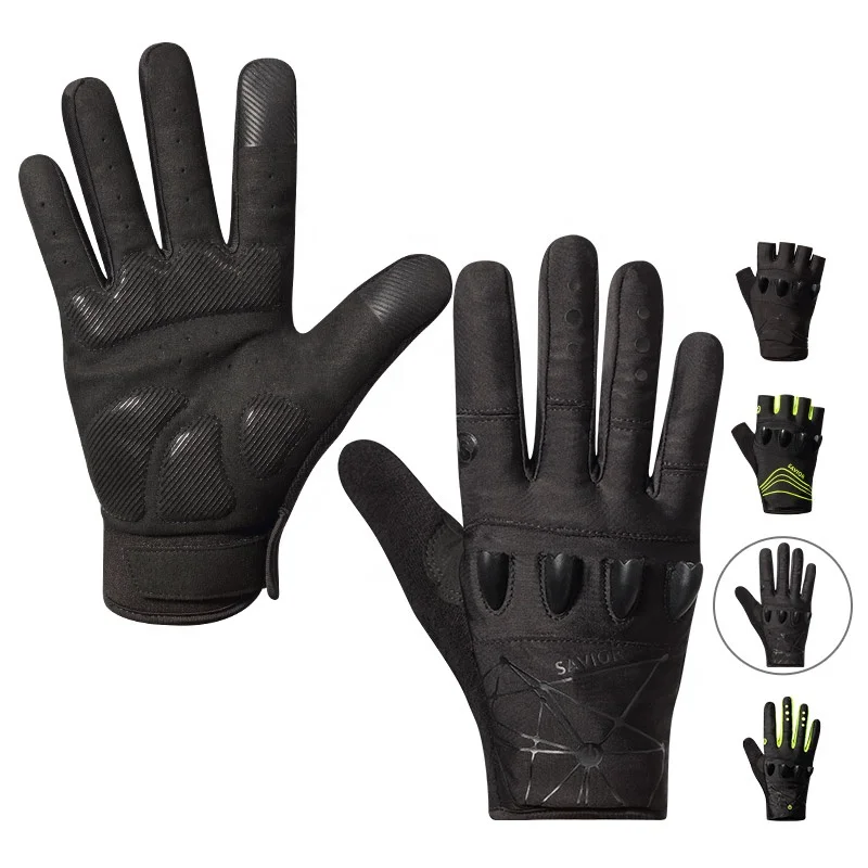 Customized Anti-water Motorbike Gloves Full Finger LED Touch Screen 3D Sport Leather Hand Riding Gloves Motorcycle Gloves