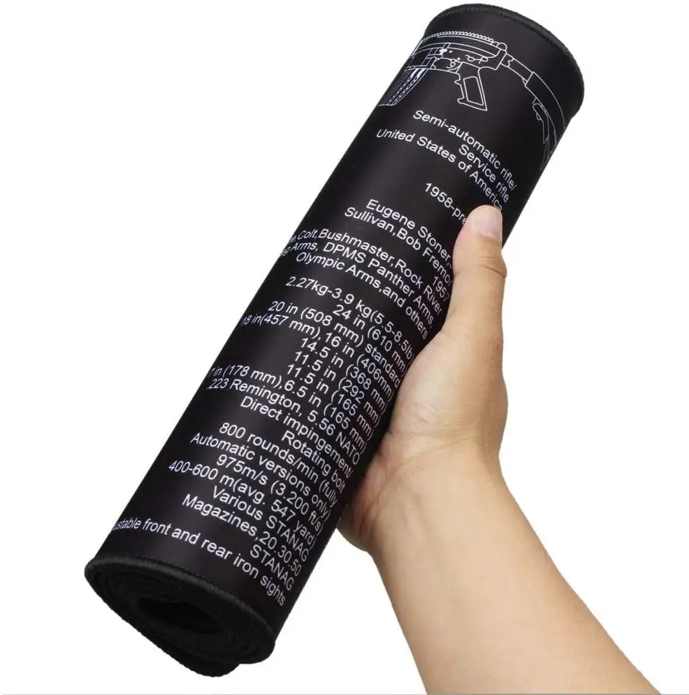 Factory Gun Accessories Anti Slide Anti Oil Waterproof Silicone Rubber Plastic Custom Logo Gun Cleaning Mat