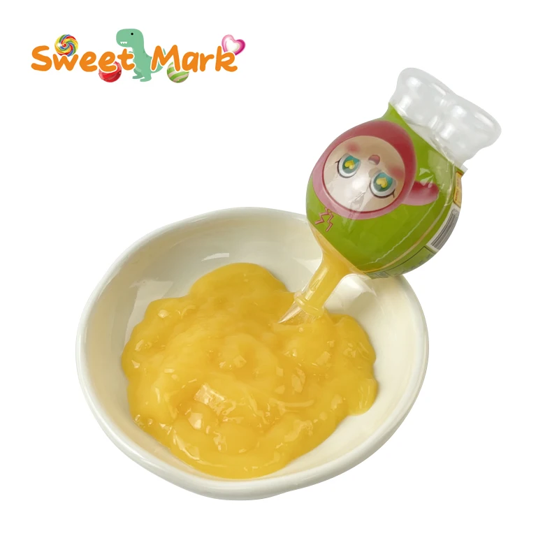 Candy Confectionery Cartoon Shape Fruit Sweet Jelly Pudding in Bottle