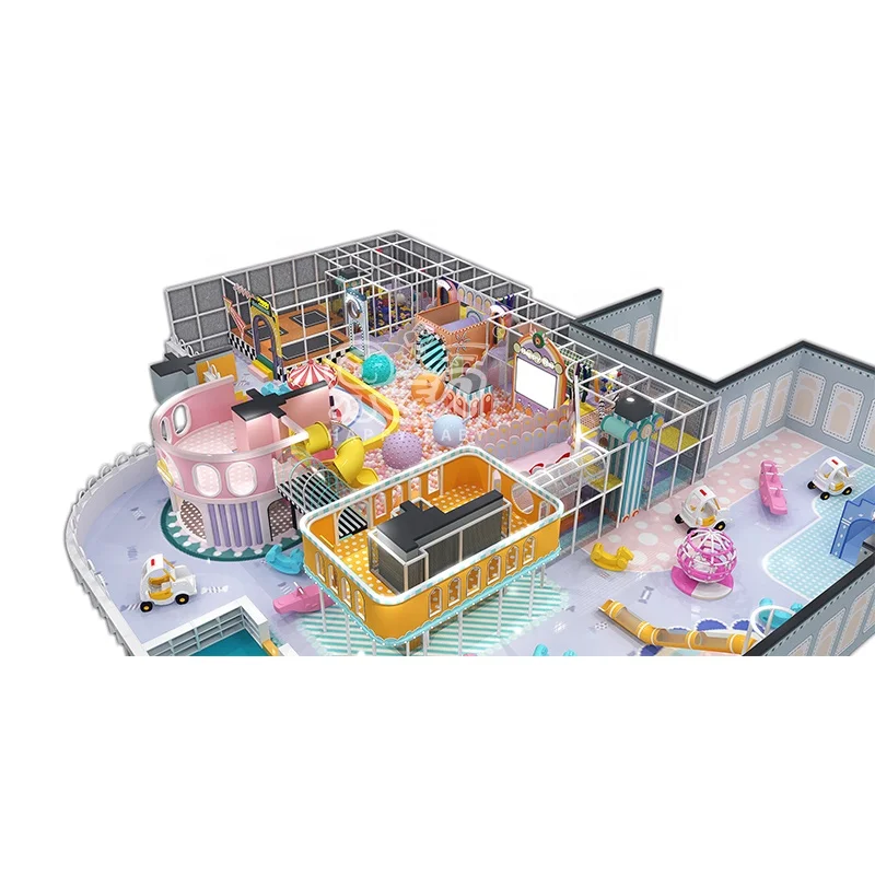 Commercial 950 Sqm 3.5M Height Mazes Indoor Playground Equipment Playroom For Kids Indoor Playground