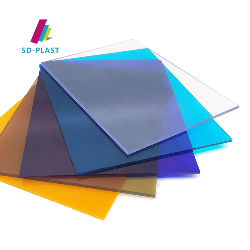 Factory price color clear polycarbonate sheet 2mm 3mm 4mm 5mm 6mm solid polycarbonate sheet for roof