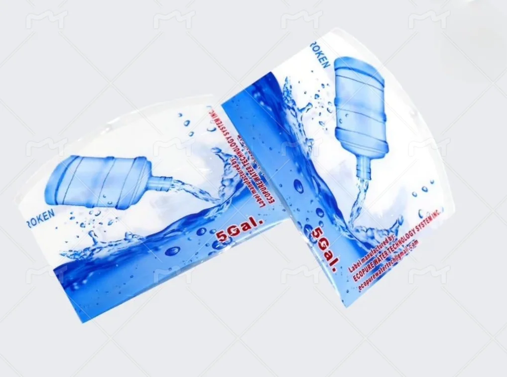 Custom Printing Waterproof Heat Sensitive 5 Gallon Cap Seal For 5 Gallon Bottle Water