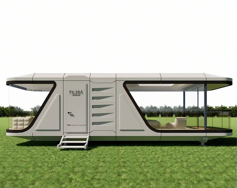 Luxury Prefabricated Easy Installation Solar Prefab House Mobile Space Capsule House For Sale
