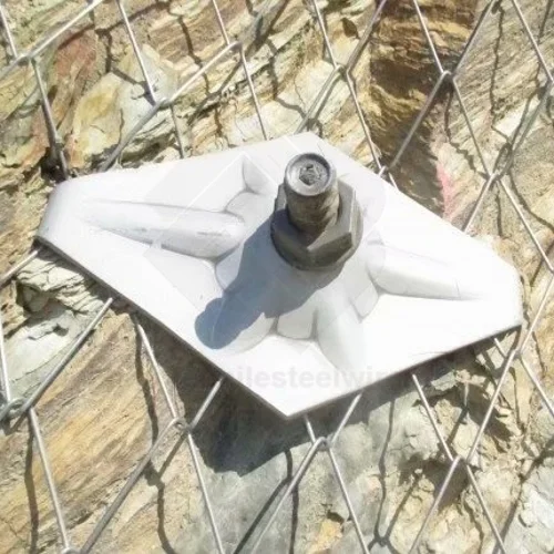 Rockfall Netting anchor spike  plate for Slope stablization soil nail