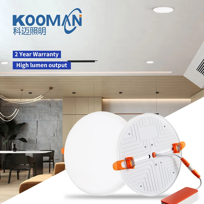 led panel lamp Wholesale Price Modern No Flickering Ultra Slim 9w 16w 22w 32w OEM Round Recessed Led farmeless panel light