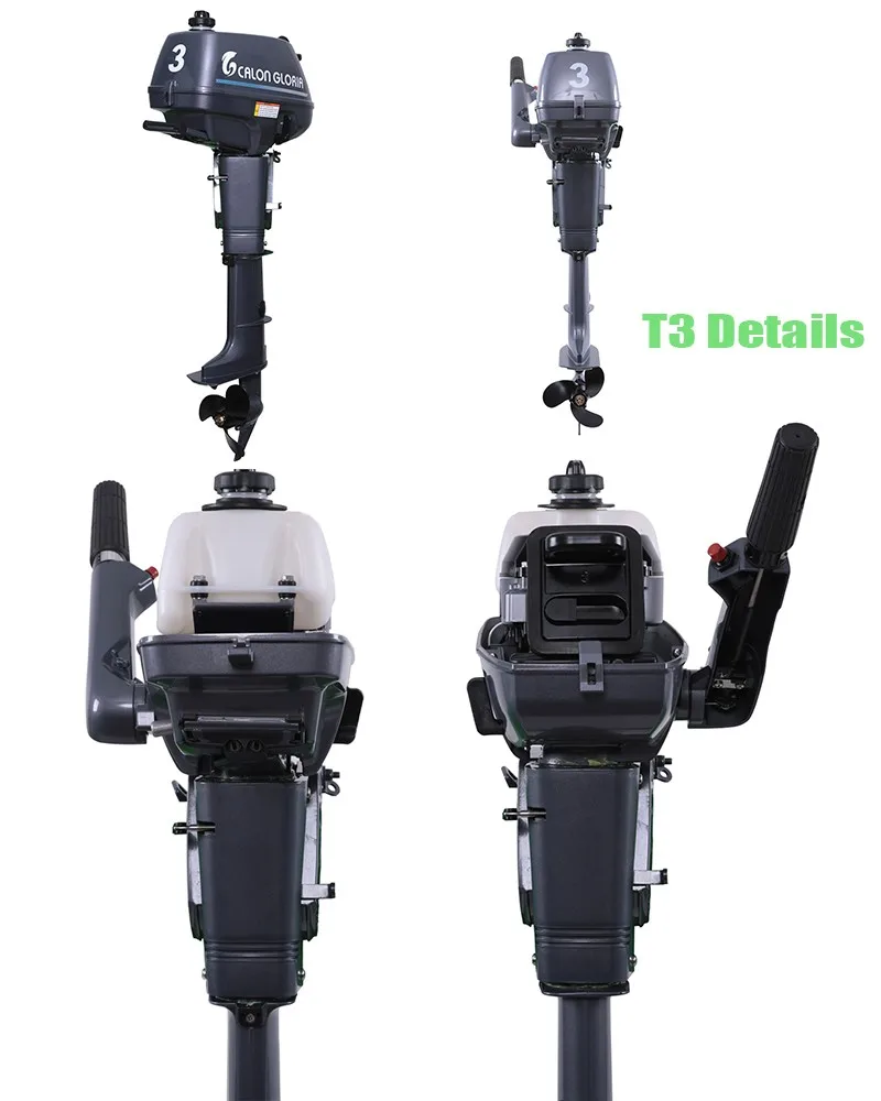 Universal used fishing 2-stroke outboard motor 3.5hp small outboard motors outboard steering