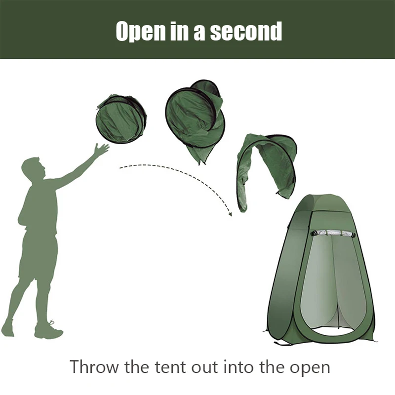 Outdoor Open Changing Room portable camping toilet popup tent with shower good quality solid color