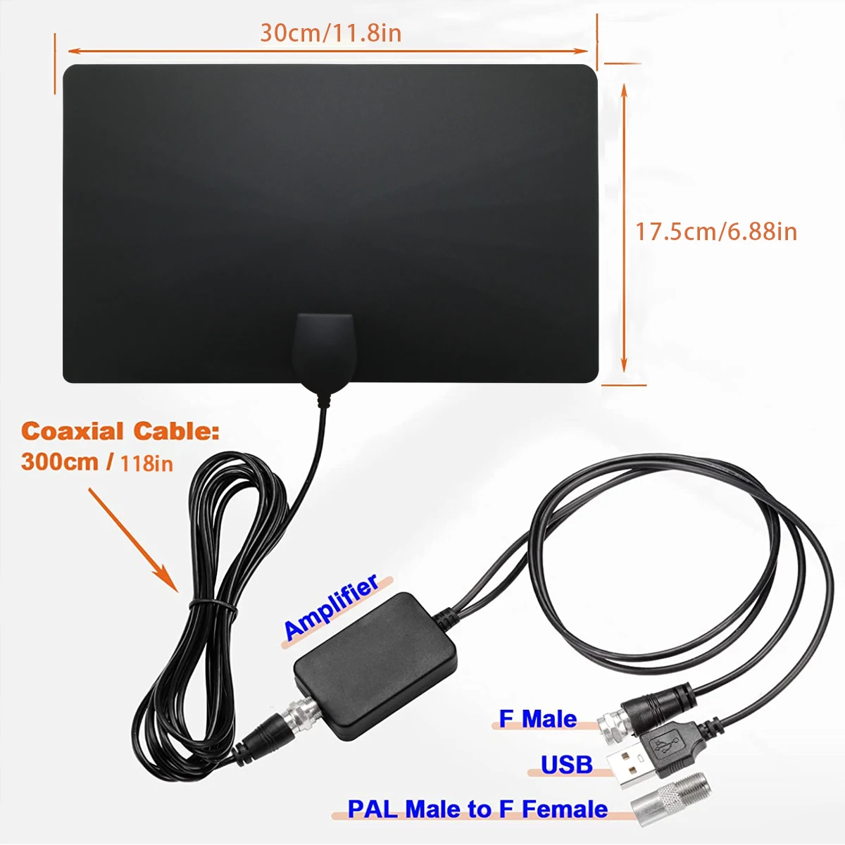 HDTV 4K HD высокочастотный сигнал цифровая комнатная ТВ антенна