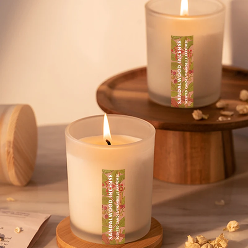 Private Label Custom Natural Soy Wax Candles & Home Fragrance Richly Aromatherapy relaxing soothing Sandalwood Scented Candle