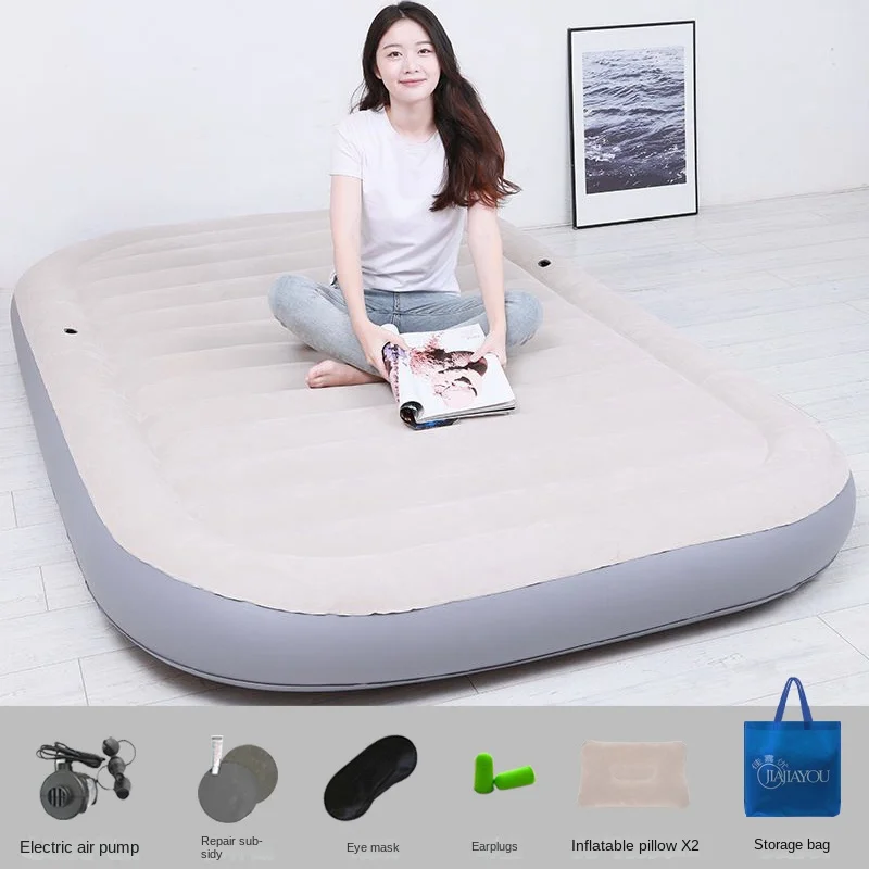 Automatic Double Size  Inflatable Air Mattress Bed Floor Tent Thickened Portable Single Household Air Cushion Camping Bed