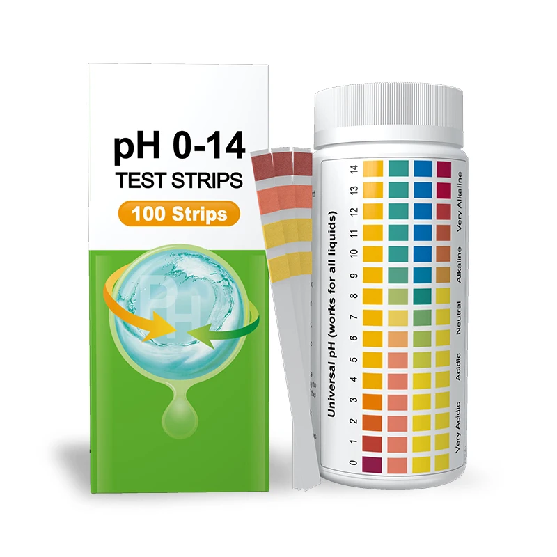 Super Sensitive Ph Test Strips 0-14 for Soilsaliva Urine Aquariums Labs Swimming Pools and Drinking Water