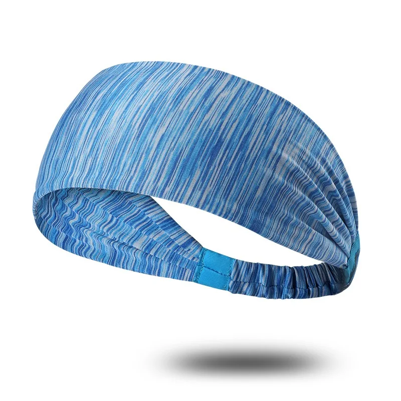 Custom Logo Running Fitness Elastic Sports Sweatband Wicking Workout Non Slip Multi Soft Yoga Headbands with One Size Fit All
