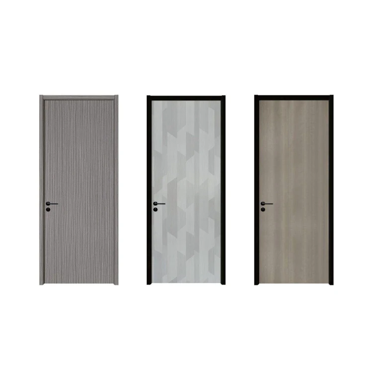 Factory Price Wood Plastic Composite Interior Design Wooden Office Door Indoor Interior Natural Engineered Wood doors for houses