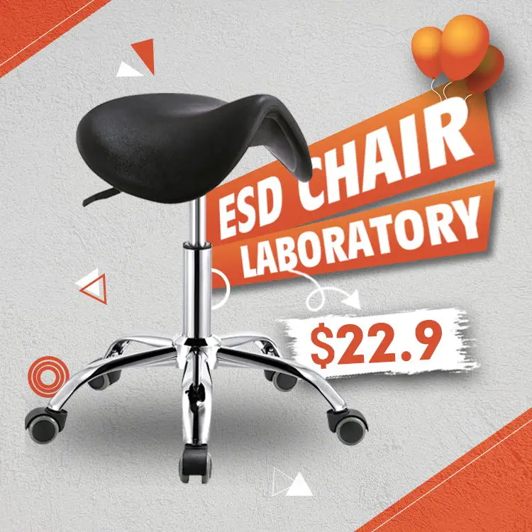 Saddle Stool SALON STOOL hair salon chair Posture hospital Chair Pneumatic height adjustable Ergonomic Swivel ESD chair