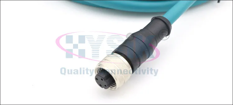 High Quality Industrial Ethernet Wire Harness M12 4 Pin connection RJ45 USB Male Female Socket M12 Plugs Cable Connector